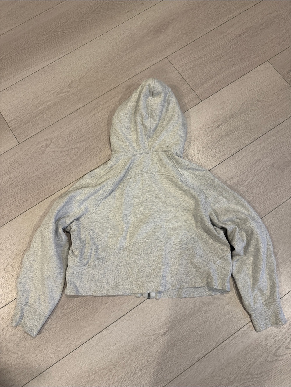 lululemon athletica Light Gray Cropped Zip Hoodie - Picture 3 of 4